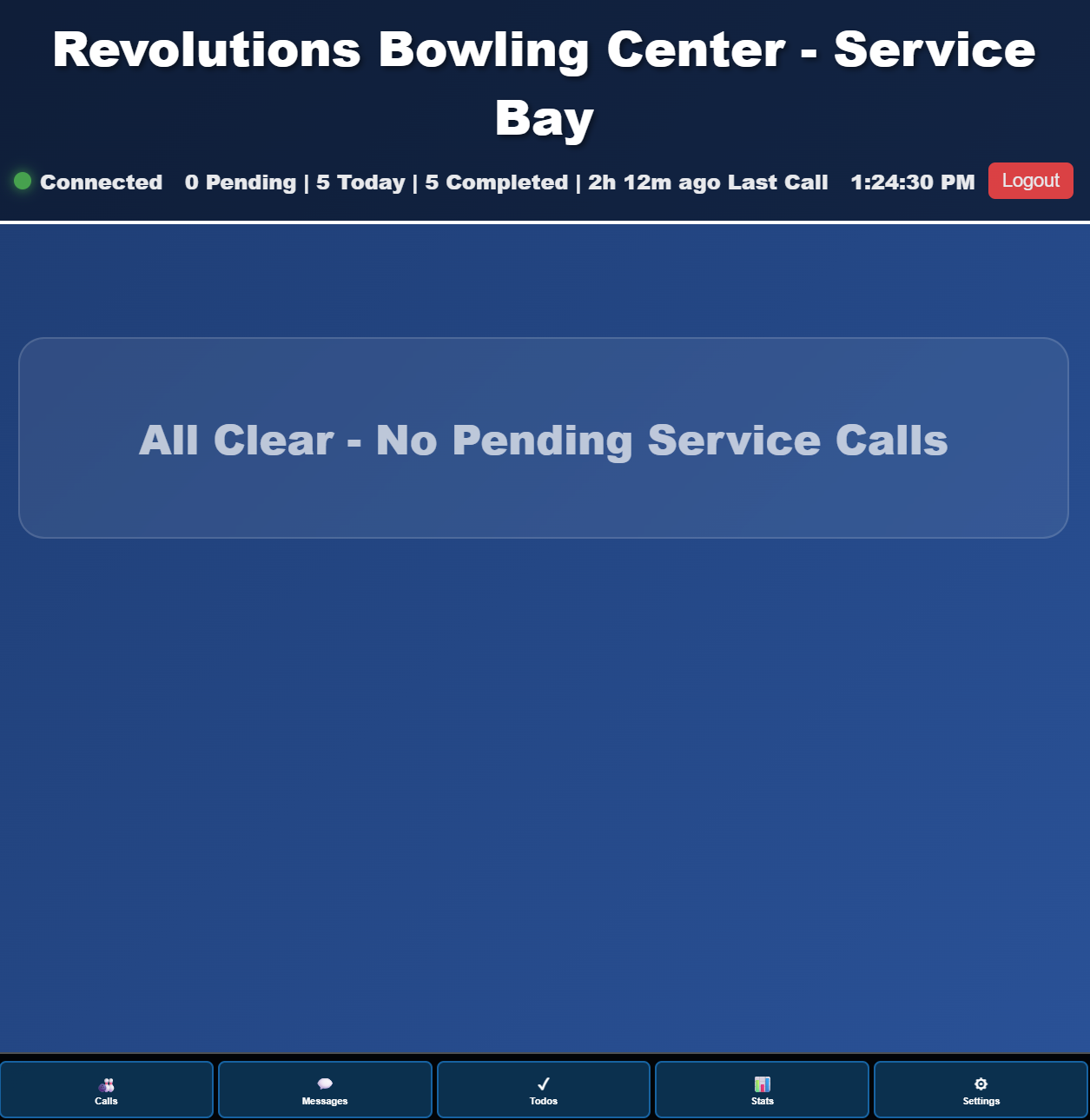 Service Bay Dashboard